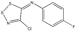 Benzenamine, N-(4-chloro-5H-1,2,3-dithiazol-5-ylidene)-4-fluoro- 化学構造式