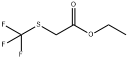 Acetic acid, [(trifluoromethyl)thio]-, ethyl ester Struktur