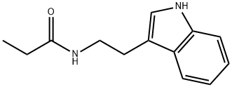 Propionamide, N-(2-(3-indolyl)ethyl)- Struktur