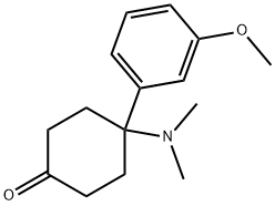 Cyclohexanone, 4-(dimethylamino)-4-(3-methoxyphenyl)- Struktur
