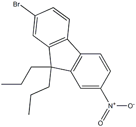 9H-Fluorene, 2-bromo-7-nitro-9,9-dipropyl- Struktur