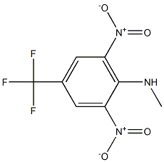 Benzenamine, N-methyl-2,6-dinitro-4-(trifluoromethyl)- Struktur