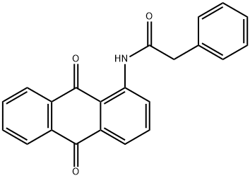 Benzeneacetamide, N-(9,10-dihydro-9,10-dioxo-1-anthracenyl)- Structure