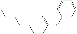 オクタンチオ酸S-フェニル 化学構造式