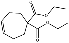 diethyl cyclohept-4-ene-1,1-dicarboxylate,6603-76-5,结构式
