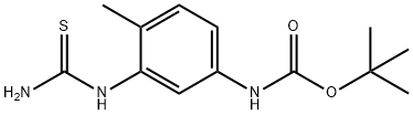 tert-butyl (4-methyl-3-thioureidophenyl)carbamate Structure