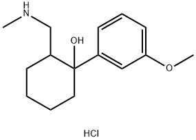 1-(3-Methoxy-phenyl)-2-methylaminomethyl-cyclohexanol hydrochloride 化学構造式