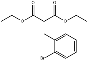 Propanedioic acid, [(2-bromophenyl)methyl]-, diethyl ester Struktur