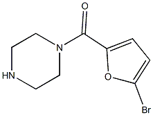 (5-溴呋喃-2-基)(哌嗪-1-基)甲酮, 66204-30-6, 结构式