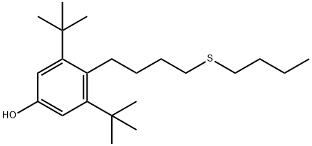 Phenol, 4-[4-(butylthio)butyl]-3,5-bis(1,1-dimethylethyl)-, 662143-18-2, 结构式