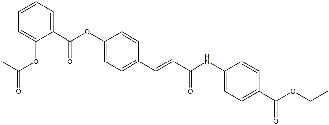 [4-[(E)-2-[(4-ethoxycarbonylphenyl)carbamoyl]ethenyl]phenyl] 2-acetyloxybenzoate