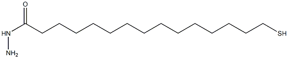 Pentadecanoic acid, 15-mercapto-, hydrazide Struktur