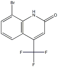 8-bromo-4-(trifluoromethyl)-1H-quinolin-2-one 结构式