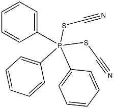 Phosphorane, triphenyldithiocyanato- Struktur