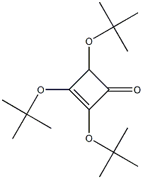 2-Cyclobuten-1-one, 2,3,4-tris(1,1-dimethylethoxy)- Struktur