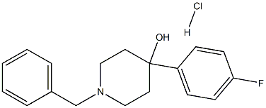 1-Benzyl-4-(4-fluorophenyl)piperidin-4-ol hydrochloride,6652-09-1,结构式