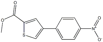 2-Thiophenecarboxylic acid, 4-(4-nitrophenyl)-, methyl ester Structure