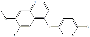 Quinoline, 4-[(6-chloro-3-pyridinyl)oxy]-6,7-dimethoxy- Struktur