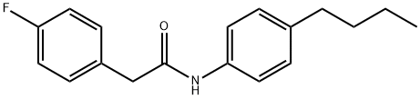 N-(4-butylphenyl)-2-(4-fluorophenyl)acetamide Struktur