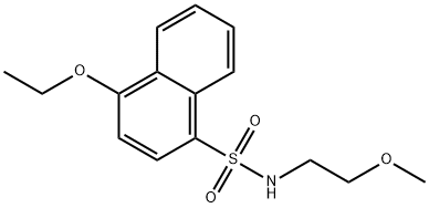 4-ethoxy-N-(2-methoxyethyl)naphthalene-1-sulfonamide Struktur