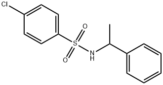 Benzenesulfonamide, 4-chloro-N-(1-phenylethyl)- Structure