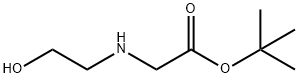 Glycine, N-(2-hydroxyethyl)-, 1,1-dimethylethyl ester Struktur