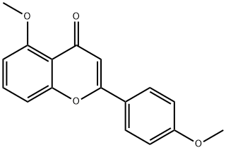 5-甲氧基-2-(4-甲氧基苯基)-4H-色烯-4-酮,6697-63-8,结构式