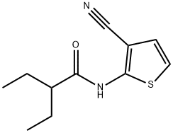 N-(3-cyanothiophen-2-yl)-2-ethylbutanamide 结构式