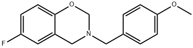 6-fluoro-3-[(4-methoxyphenyl)methyl]-2,4-dihydro-1,3-benzoxazine Structure