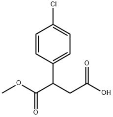 Butanedioic acid, 2-(4-chlorophenyl)-, 1-methyl ester Struktur