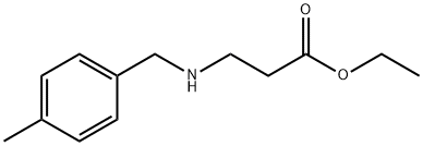ethyl 3-{[(4-methylphenyl)methyl]amino}propanoate Struktur