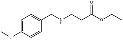 ethyl 3-{[(4-methoxyphenyl)methyl]amino}propanoate, 67044-04-6, 结构式