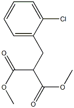 Propanedioic acid, [(2-chlorophenyl)methyl]-, dimethyl ester 结构式