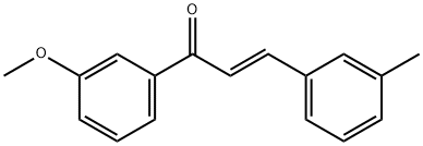 (2E)-1-(3-methoxyphenyl)-3-(3-methylphenyl)prop-2-en-1-one, 671182-15-3, 结构式