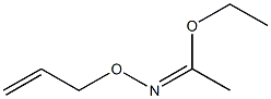 Ethanimidic acid, N-(2-propenyloxy)-, ethyl ester Structure