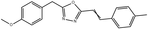 2-(4-methoxybenzyl)-5-[2-(4-methylphenyl)vinyl]-1,3,4-oxadiazole|