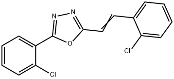 2-(2-chlorophenyl)-5-[2-(2-chlorophenyl)vinyl]-1,3,4-oxadiazole,671793-65-0,结构式