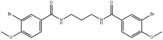 N,N'-1,3-propanediylbis(3-bromo-4-methoxybenzamide),671794-30-2,结构式