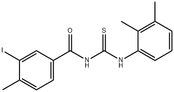 N-{[(2,3-dimethylphenyl)amino]carbonothioyl}-3-iodo-4-methylbenzamide Struktur