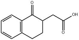 2-(1-oxo-1,2,3,4-tetrahydronaphthalen-2-yl)acetic acid Structure