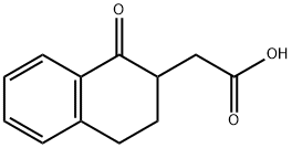 2-(1-氧亚基-1,2,3,4-四氢萘-2-基)乙酸,6742-31-0,结构式