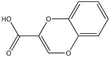 1,4-ベンゾジオキシン-2-カルボン酸 化学構造式