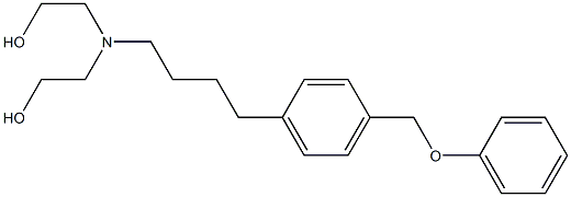 Ethanol, 2,2'-[[4-[4-(phenoxymethyl)phenyl]butyl]imino]bis- 化学構造式