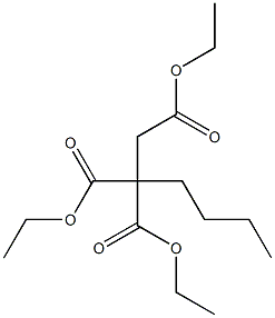 1,2,2-Hexanetricarboxylic acid, triethyl ester Struktur