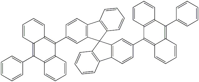 9,9'-Spirobi[9H-fluorene], 2,2'-bis(10-phenyl-9-anthracenyl)- Structure