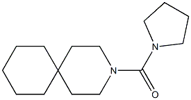 3-Azaspiro[5.5]undecane, 3-(1-pyrrolidinylcarbonyl)- Structure