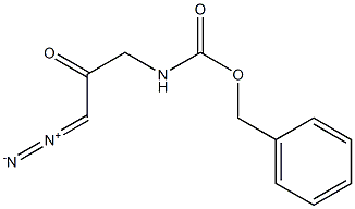 Carbamic acid, (3-diazo-2-oxopropyl)-, phenylmethyl ester 化学構造式