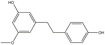Phenol, 3-[2-(4-hydroxyphenyl)ethyl]-5-methoxy- Structure