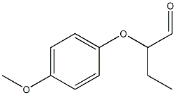 Butanal, 2-(4-methoxyphenoxy)- Structure