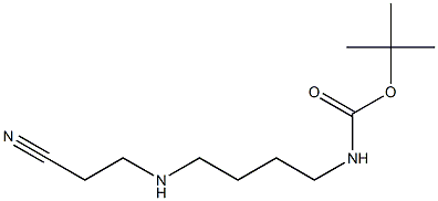 Carbamic acid, [4-[(2-cyanoethyl)amino]butyl]-, 1,1-dimethylethyl ester Struktur